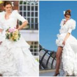 wedding-dress-made-of-useless-masks-praises-bride