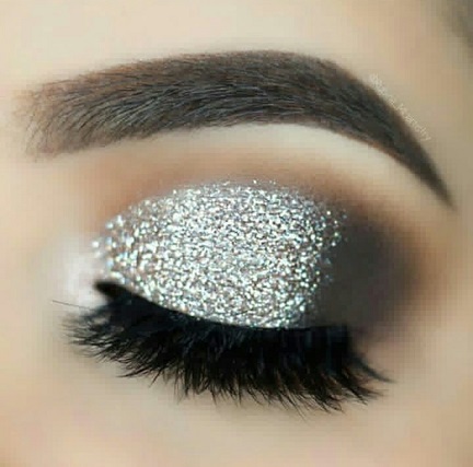 silver glitter