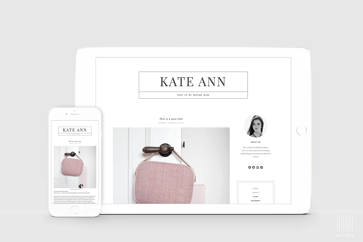 fashion blogger themes