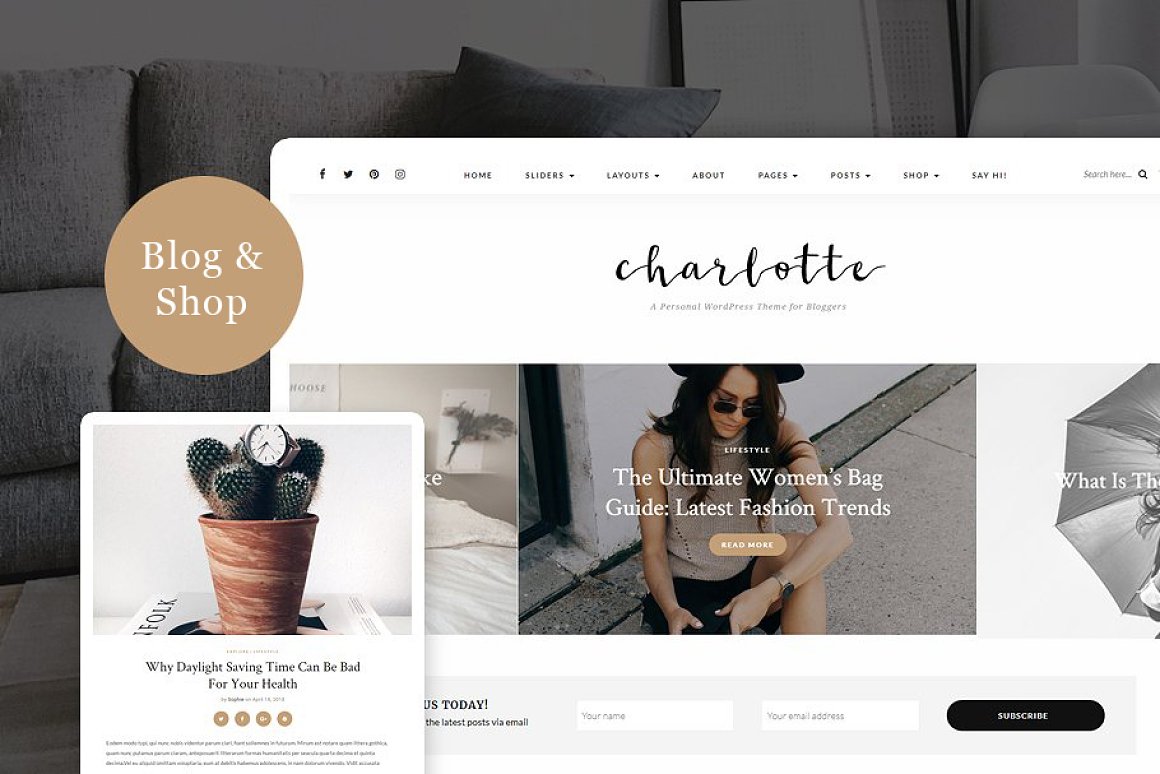 fashion blogger themes