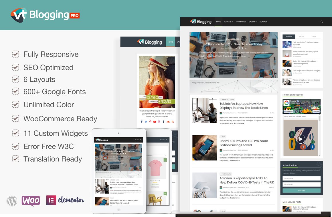 fashion blogger themes