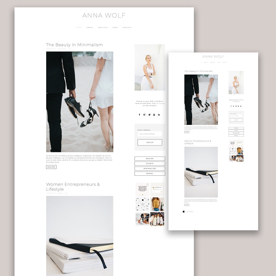 fashion blogger themes
