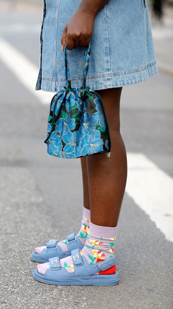 socks and sandals trend