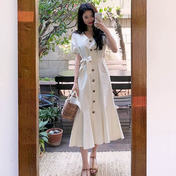 button up Korean Fashion Outfits