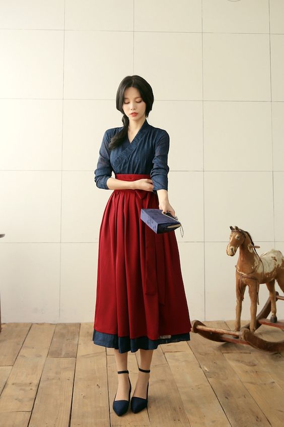 Modern Hanbok korean fashion outfits