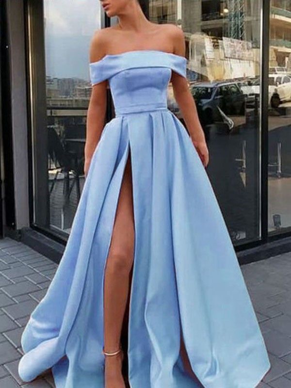 off the shoulder prom dress ideas