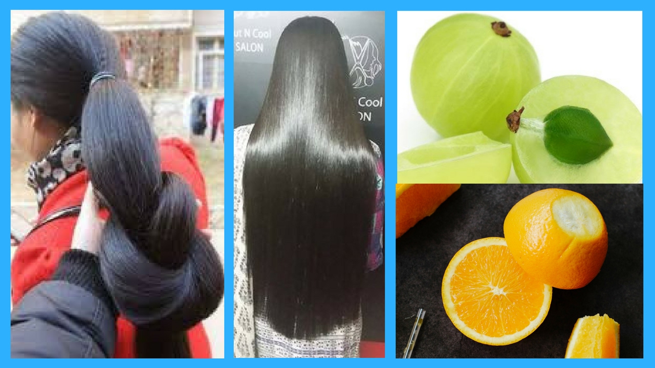 Healthy and Fast-Growing Hair: oranges
