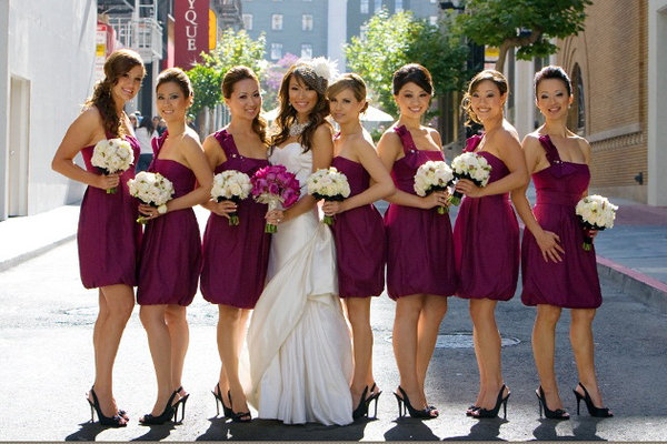 bridesmaid dress short