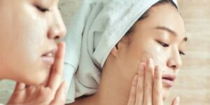 applying serum for a smoooth skin