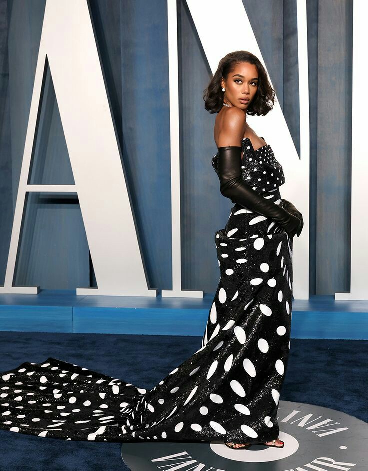 Vanity Fair Oscars after party 2022 red carpet: Laura Harrier