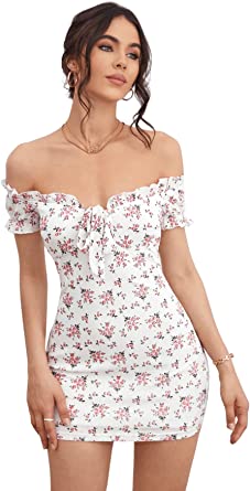5.Floral Mini dresses