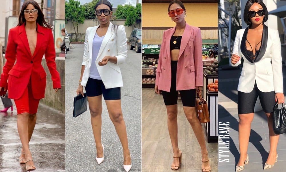  Biker Shorts and blazer