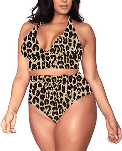 cheatah Plus Size Swimwear