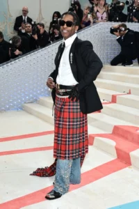 Asap Rocky rocking in a skirt