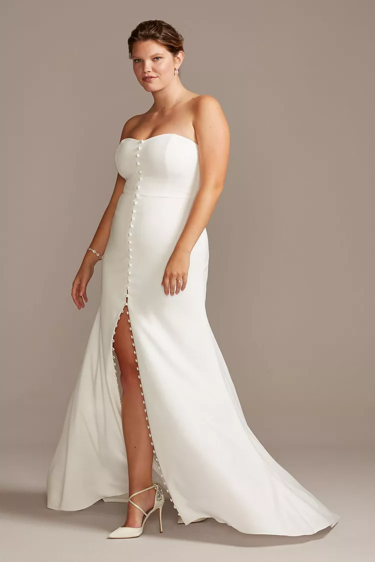 best strapless Plus-Size Wedding Dress