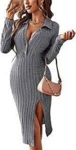 sexy stylish sweater dress
