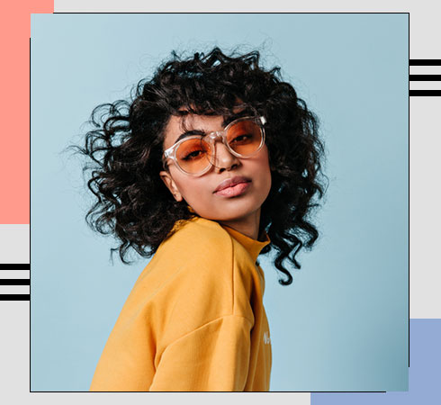 TYPES OF BANGS 3. Curled Bangs