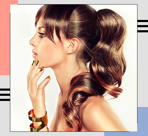 TYPES OF BANGS 5. Fake Bangs