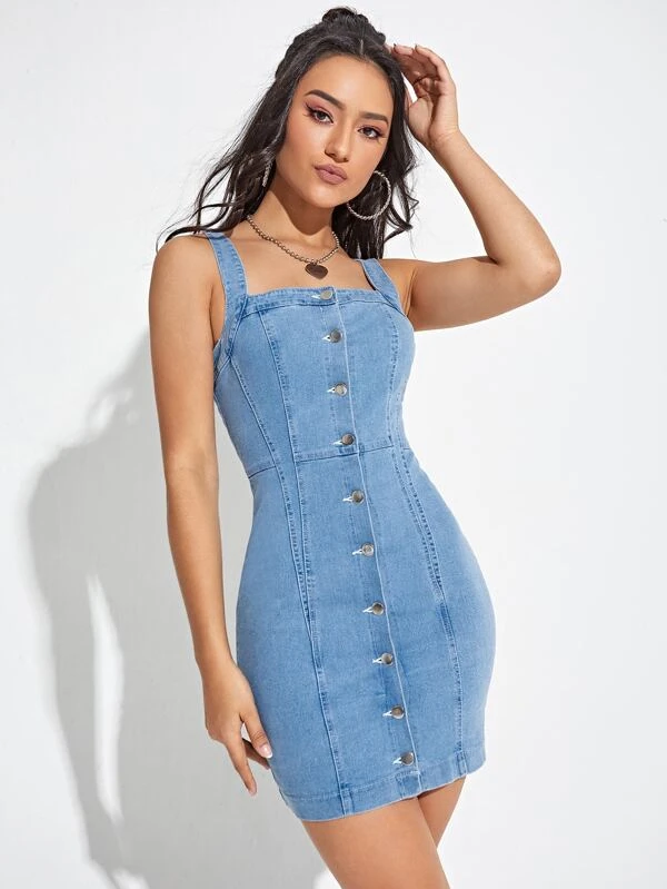 sexy tank Denim dress 