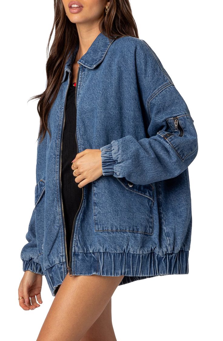 oversized denim jacket