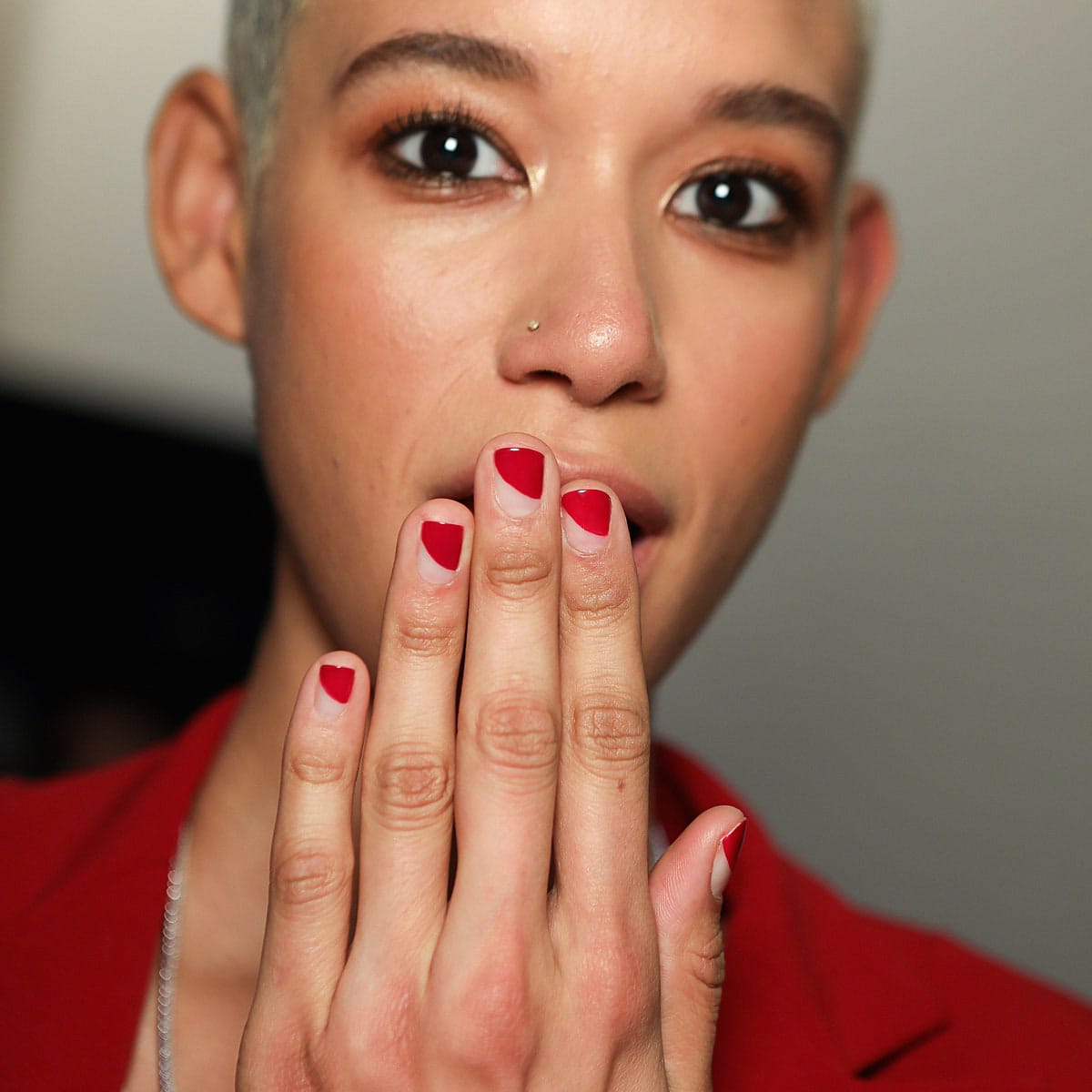 Diagonal Cherry Red: