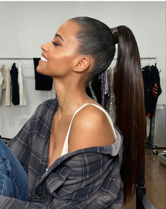 high ponytail