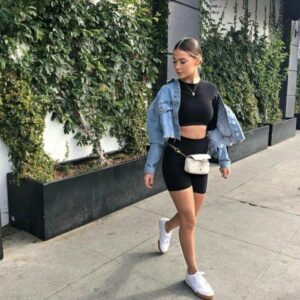 Biker Shorts Outfit sexy black 