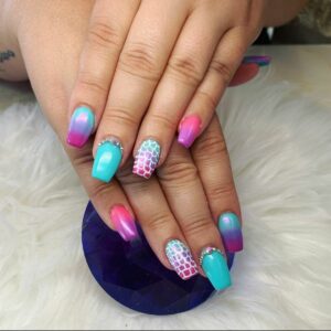 hot ombre nails /sexy nails