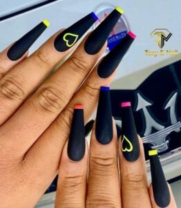 hot french nails, hot nails. nails