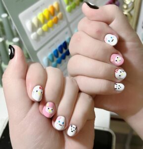 White French Tip Nails sexy and hot 