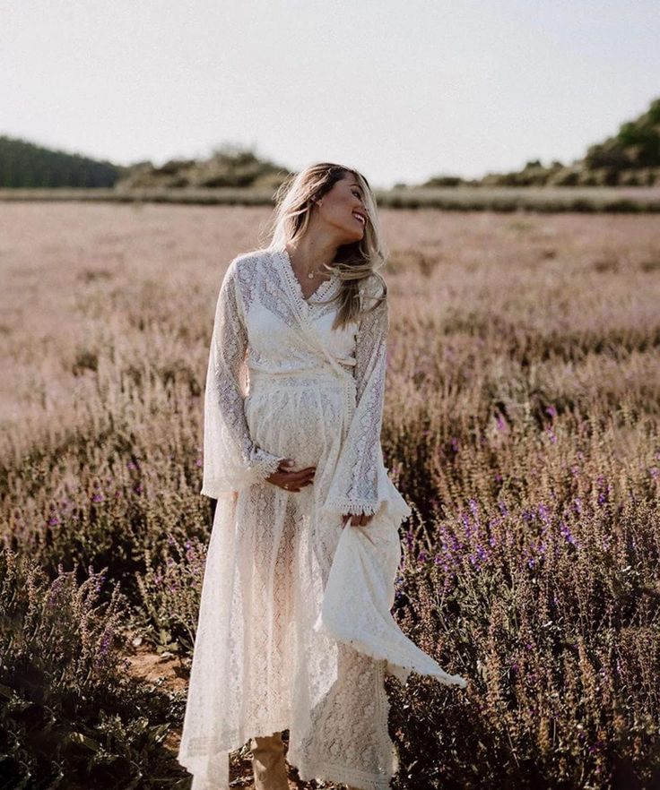 Baby Shower Outfits - Bohemian Wrap Dress
