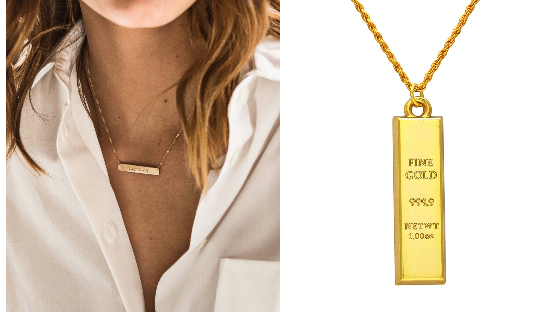 Gold Short Necklace 3