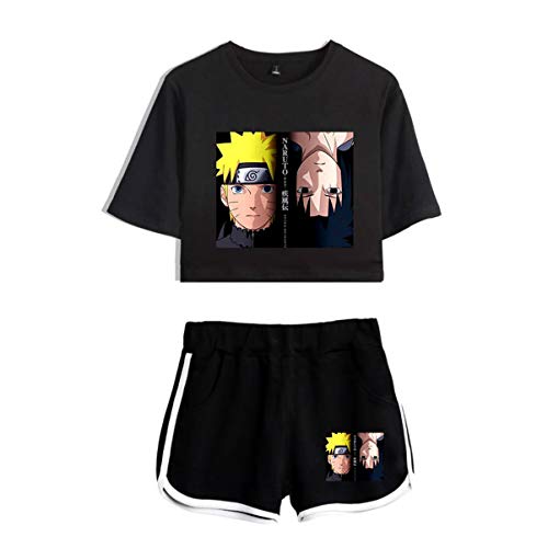 PRINTED BLACK SHIRT WITH SHORTS