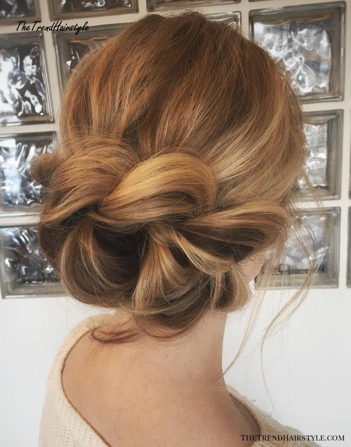  Simple Updo with Soft Ringlets