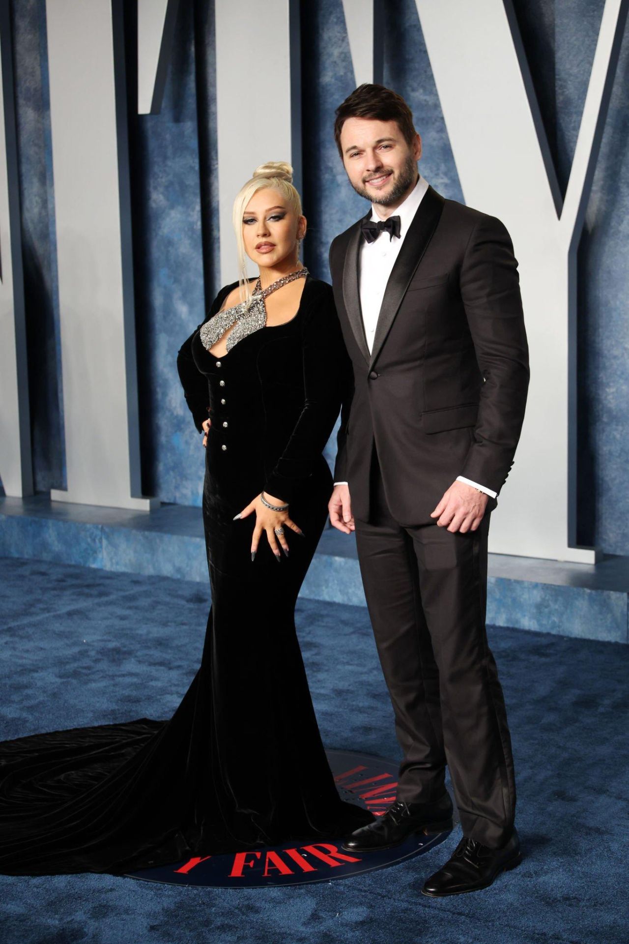 Best celebrity couples look from the 2023 Vanity Fair Oscars After-Party: Christina Aguilera and Matthew Rutler