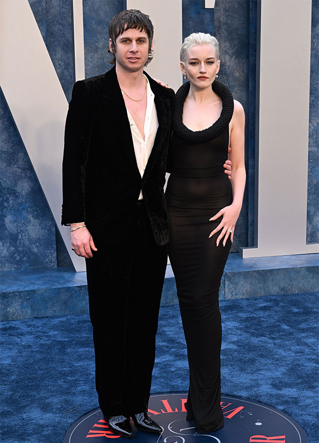 Best celebrity couples look from the 2023 Vanity Fair Oscars After-Party: Mark Foster and Julia Garner