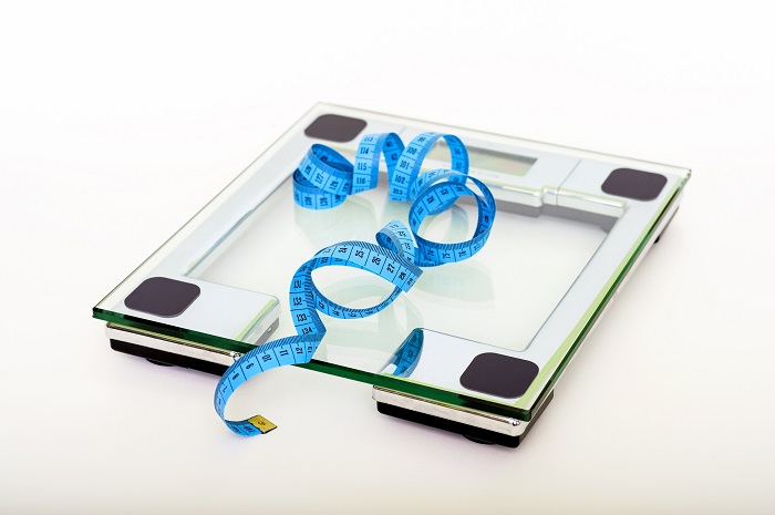 Weight Loss scale and tape measure