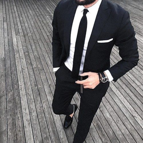 Suit Combinations Trick Black Color Suit