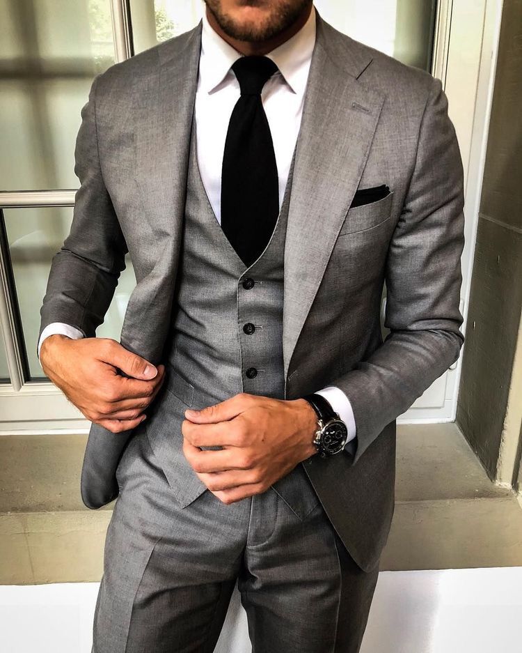 Suit Combinations Trick for Men in Grey 001