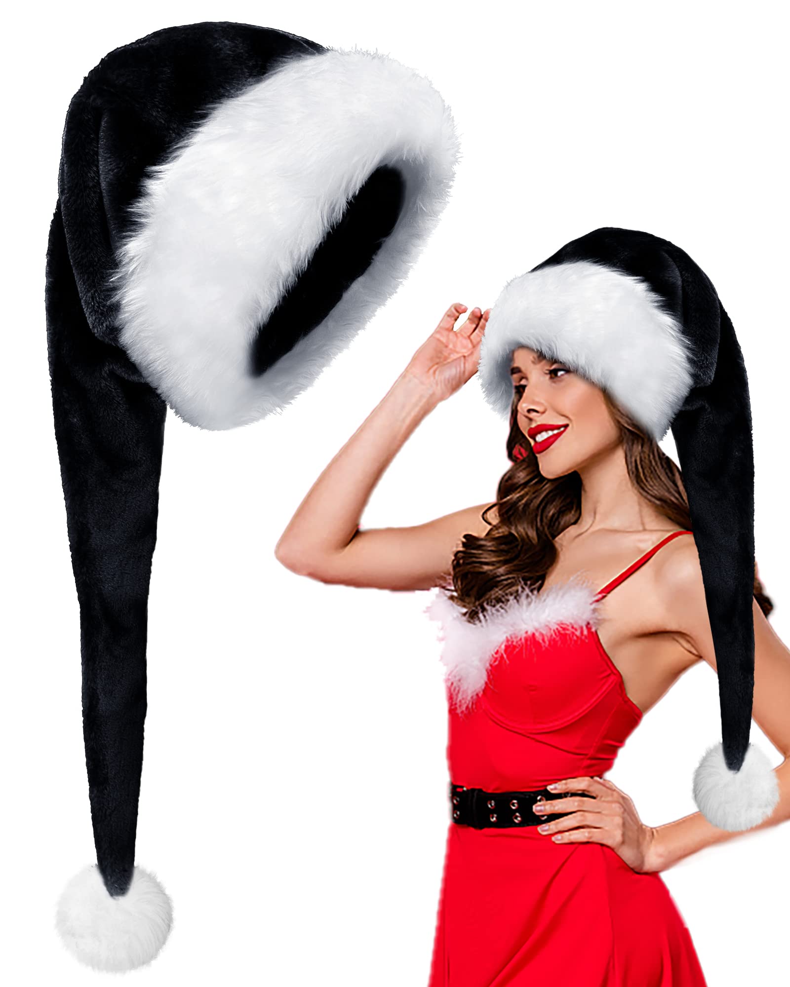 black Santa Hat