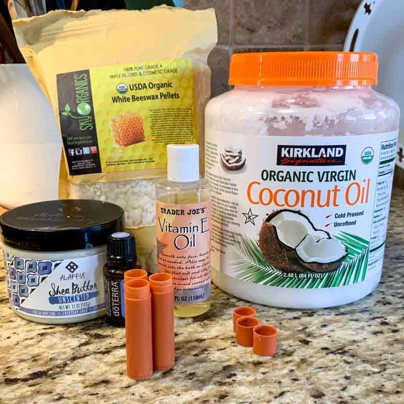 coconut oil lip balms