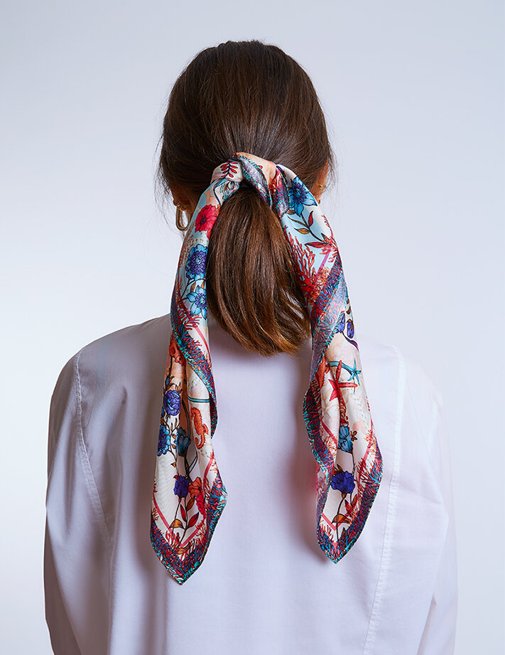 Uses of a Handkerchief as a hair tie