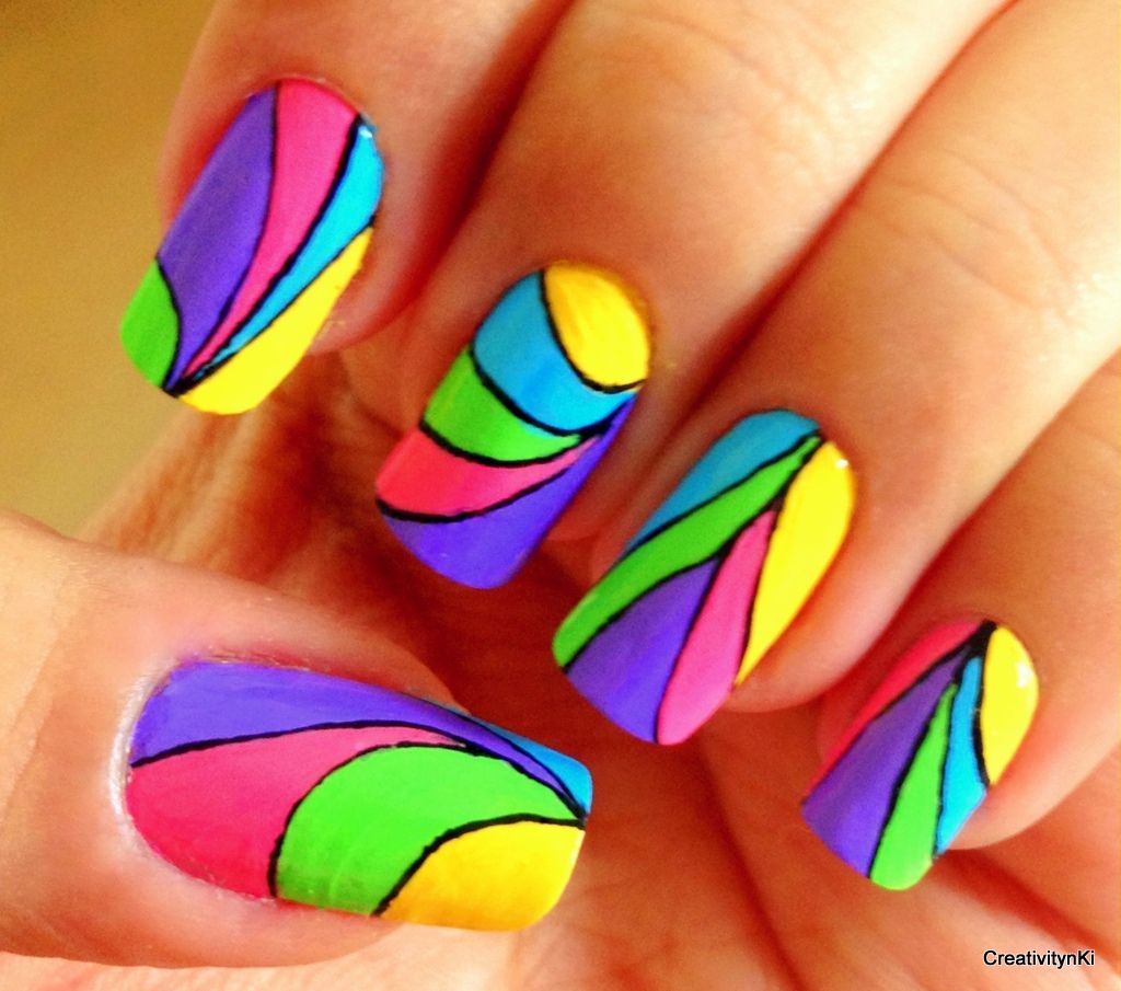 neon nail art 8