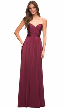 Prom Dresses Trends: Cross Bodice Gown with Slit