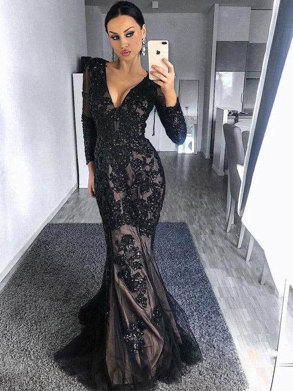 evening wear for women black dress