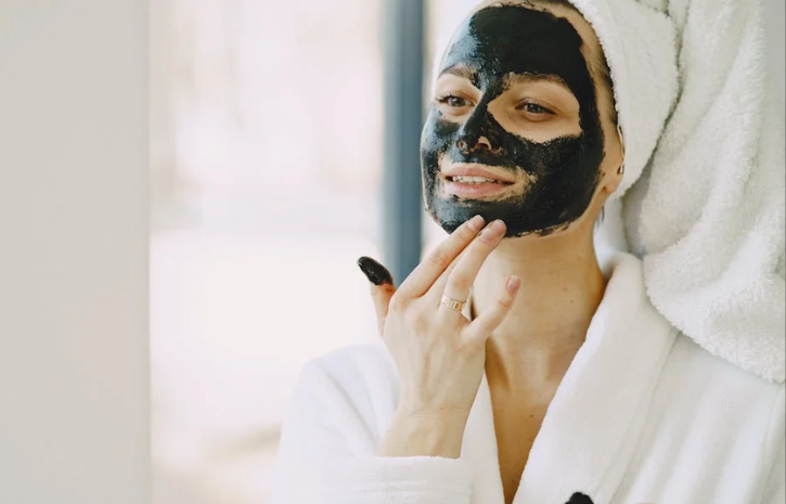 summer night skincare routine facial mask