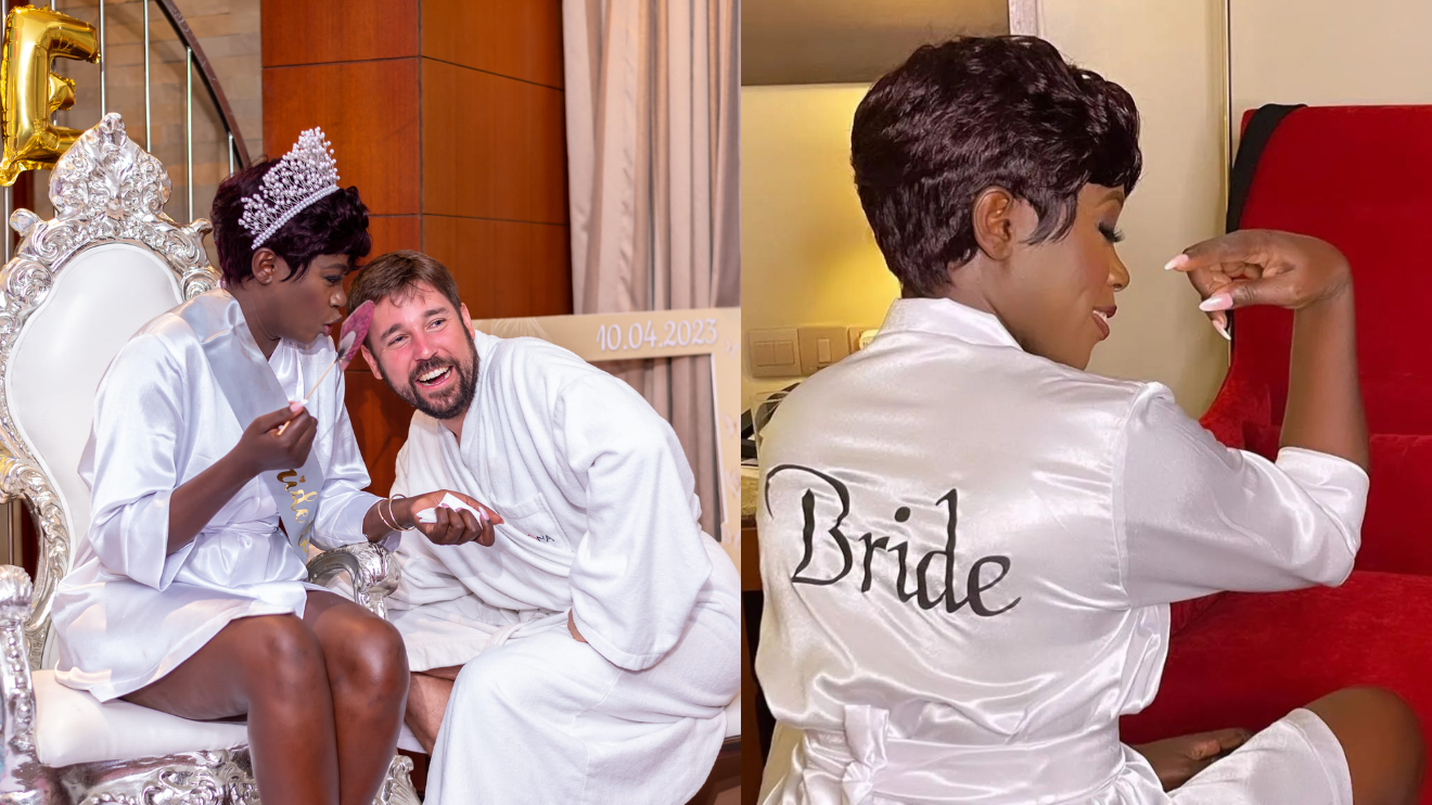 Akothee wedding pics and outfit