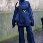 Monochromatic outfits blue