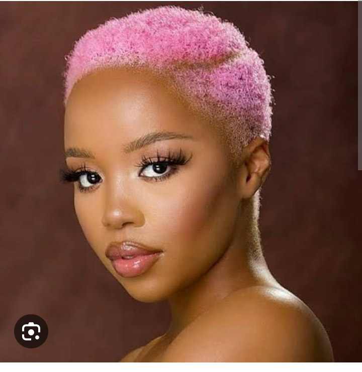 Natural Hair Transformation pink