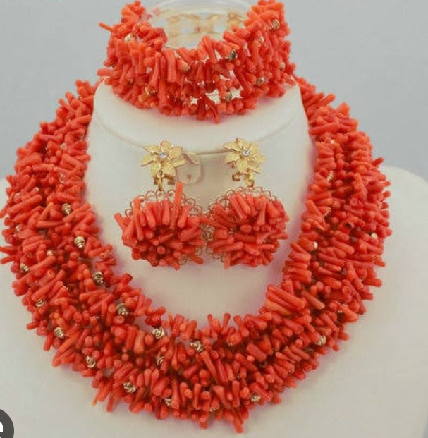 coral beads 1
